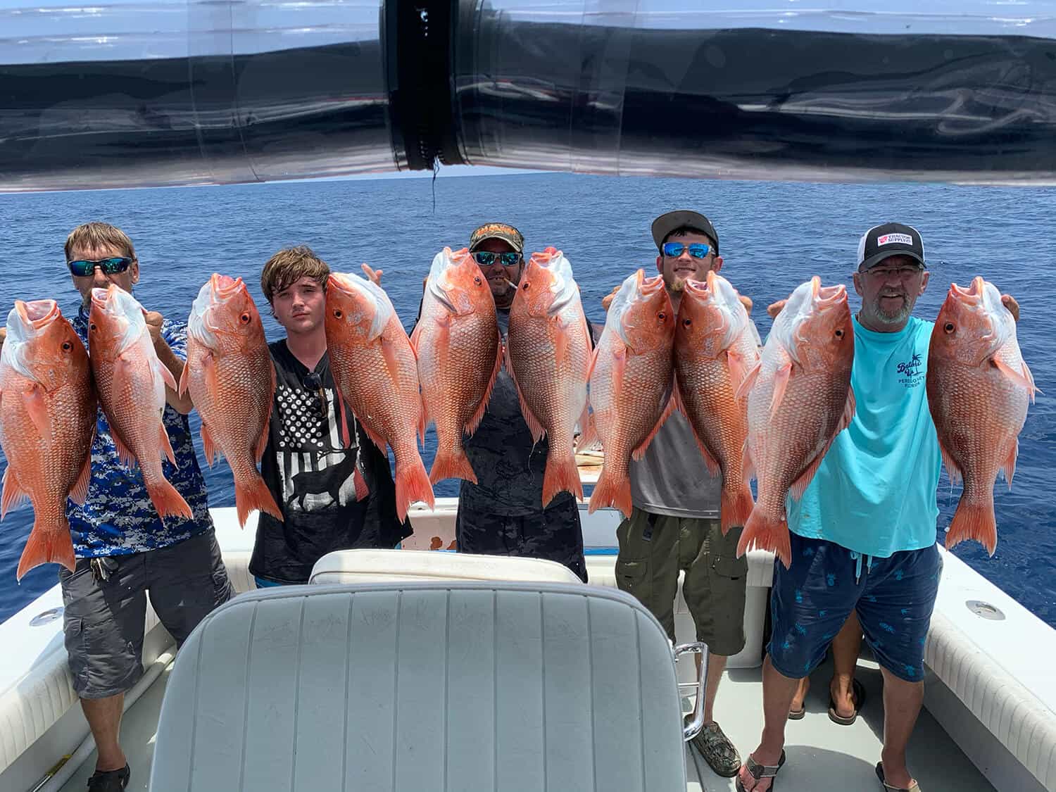 Ten Orange fish